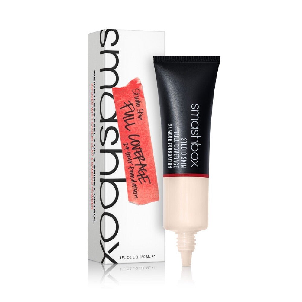 Smashbox, Studio Skin, Alta copertura, Fondotinta liquido, 0,2, Molto giusta, calda e pesca, 30 ml - Cosmova