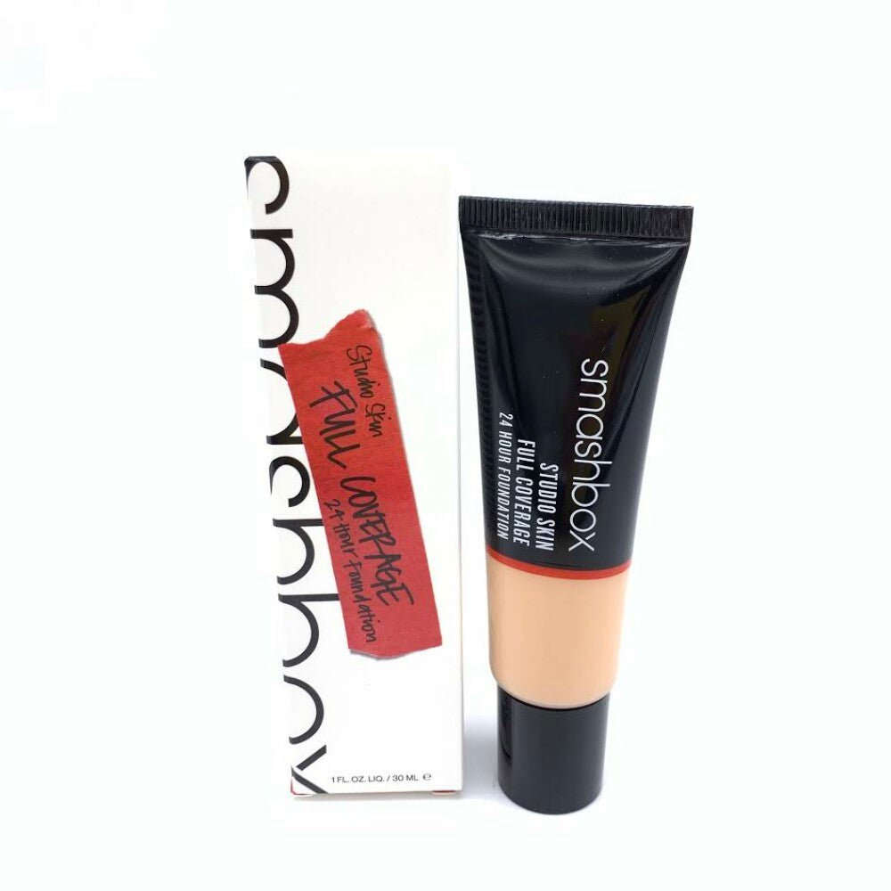 Smashbox, Studio Skin, Alta copertura, Fondotinta liquido, 2,4, Tono leggero-medio caldo e pesca, 30 ml - Cosmova