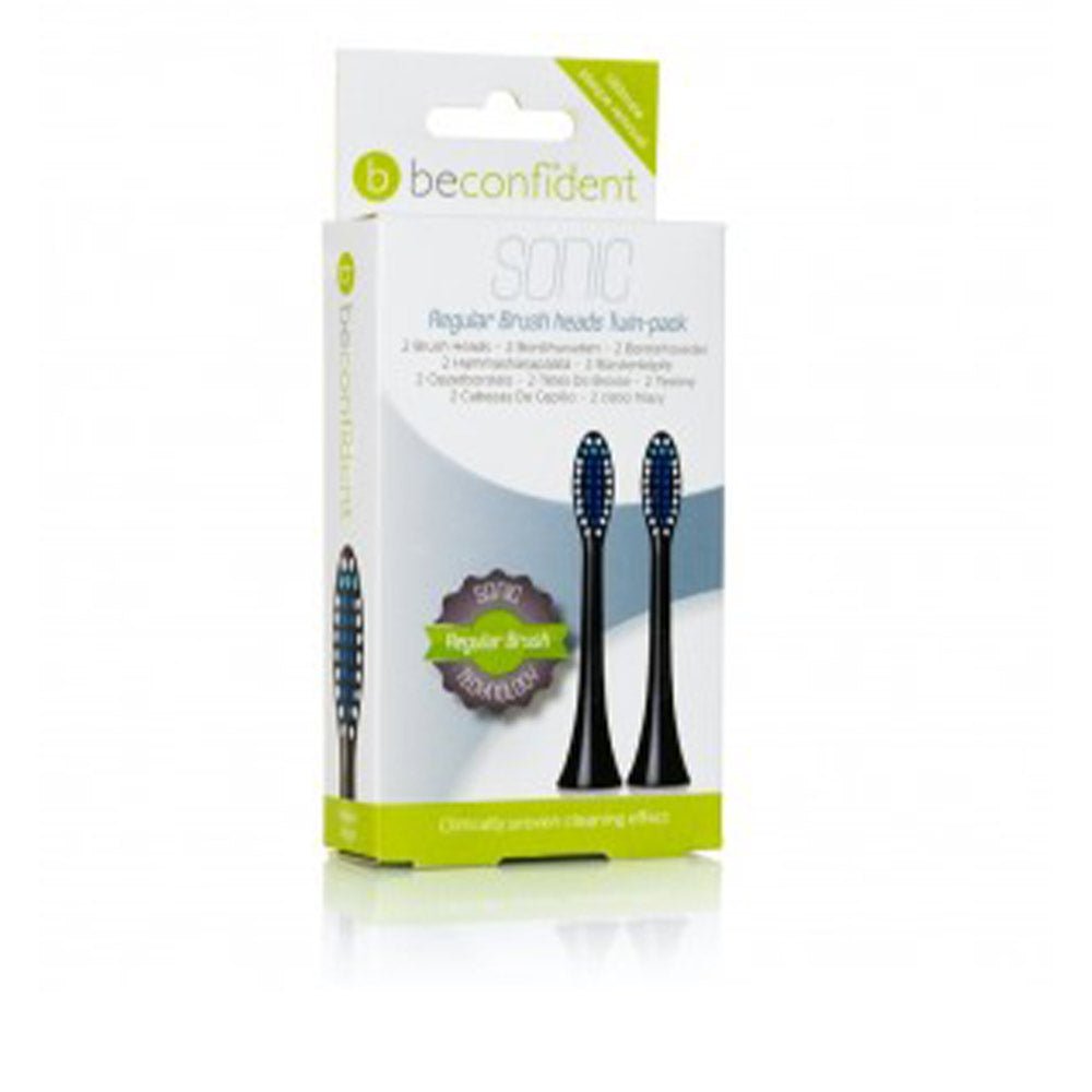 CABEZALES DE CEPILLO DENTAL SÓNICO REGULAR NEGRO set 2 pz-0