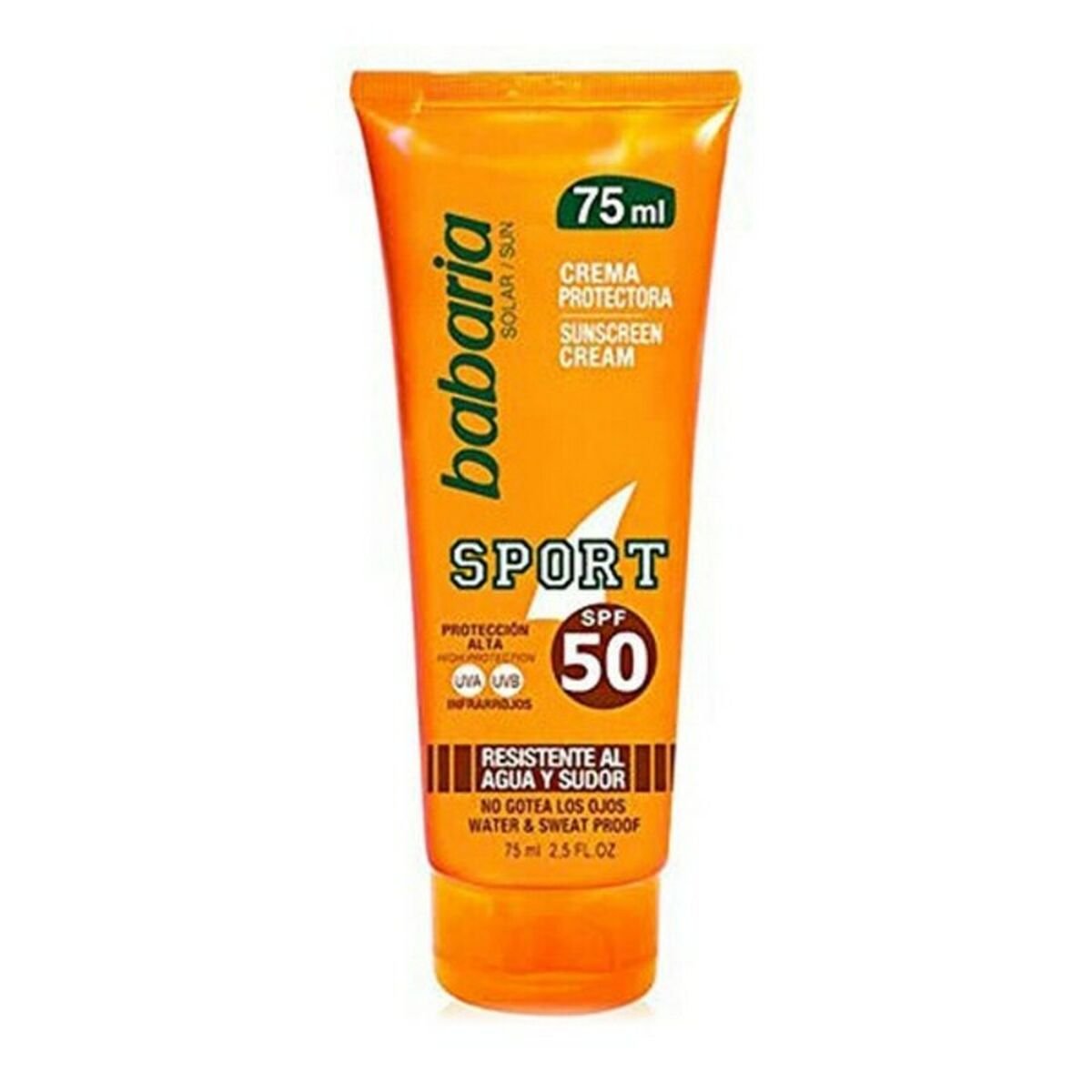 Lotion sportive SOLAR SPORT imperméable Babaria Solar Sport Spf 50 (75 ml) 75 ml Spf 50-0