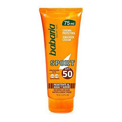 Lotion sportive SOLAR SPORT imperméable Babaria Solar Sport Spf 50 (75 ml) 75 ml Spf 50