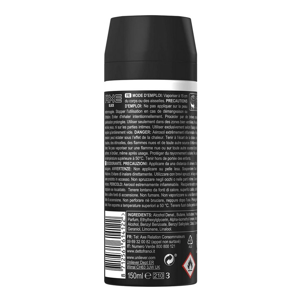 Deodorante Spray Axe Nero 150 ml-1