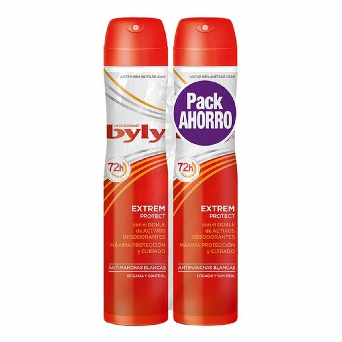 Deodorant spray Extrem Protect Byly 8411104041158 (2 uds) 200 ml-0