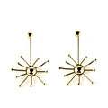 SUN earrings shiny gold 1 u - Cosmova