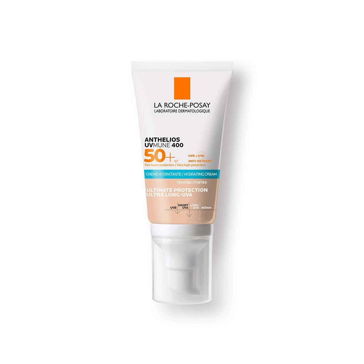 Sun Protection with Colour La Roche Posay Anthelios Uvmune 50 ml White Spf 50 Cream Hydrating Cream with Colour - Cosmova