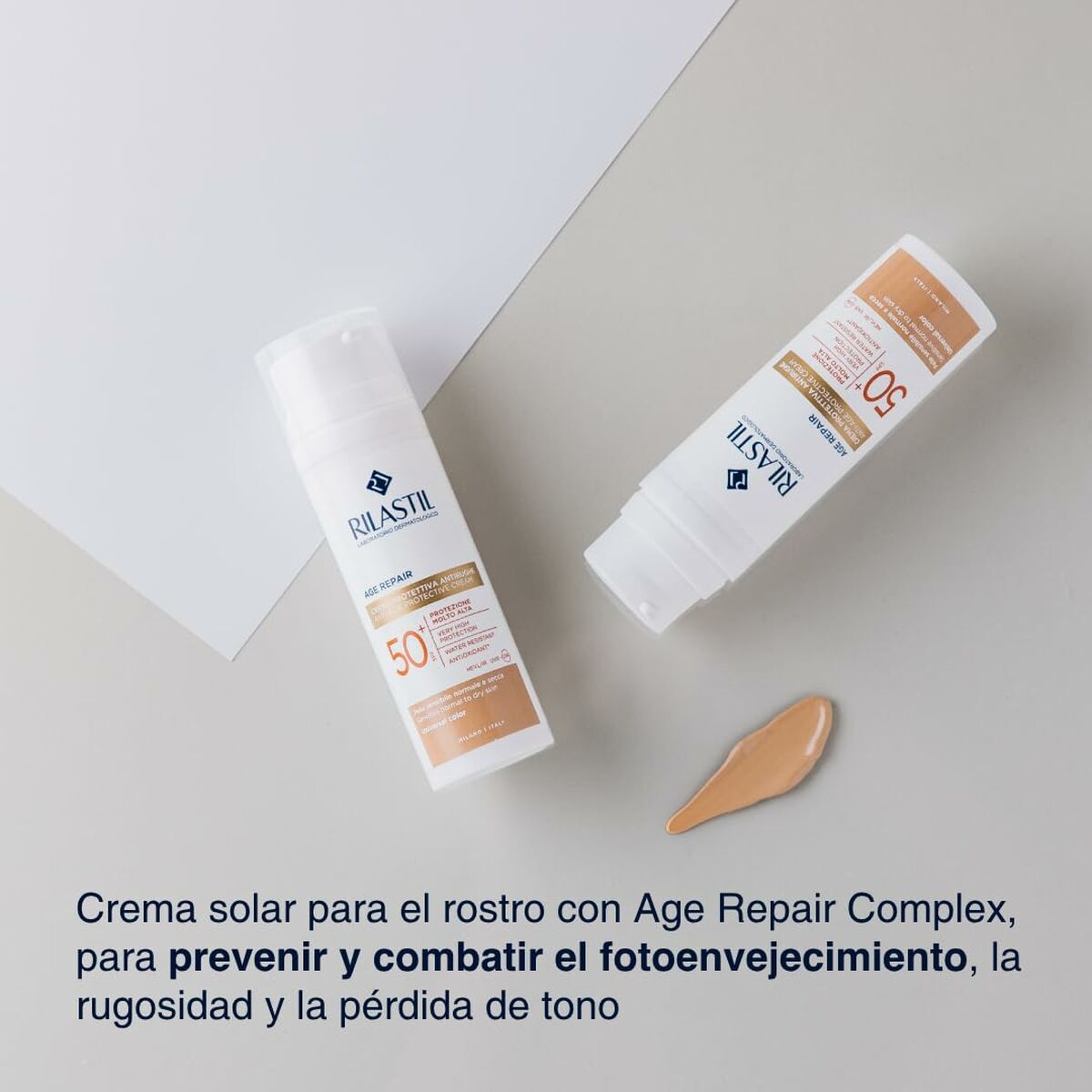 Sun Protection with Colour Rilastil Age Repair SPF 50+ 50 ml Anti-ageing - Cosmova