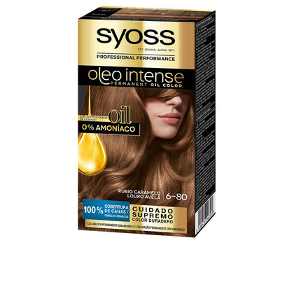 Syoss OLEO INTENSE ammoniakfreie Haarfarbe #6,80-Karamellblond 5 Stk