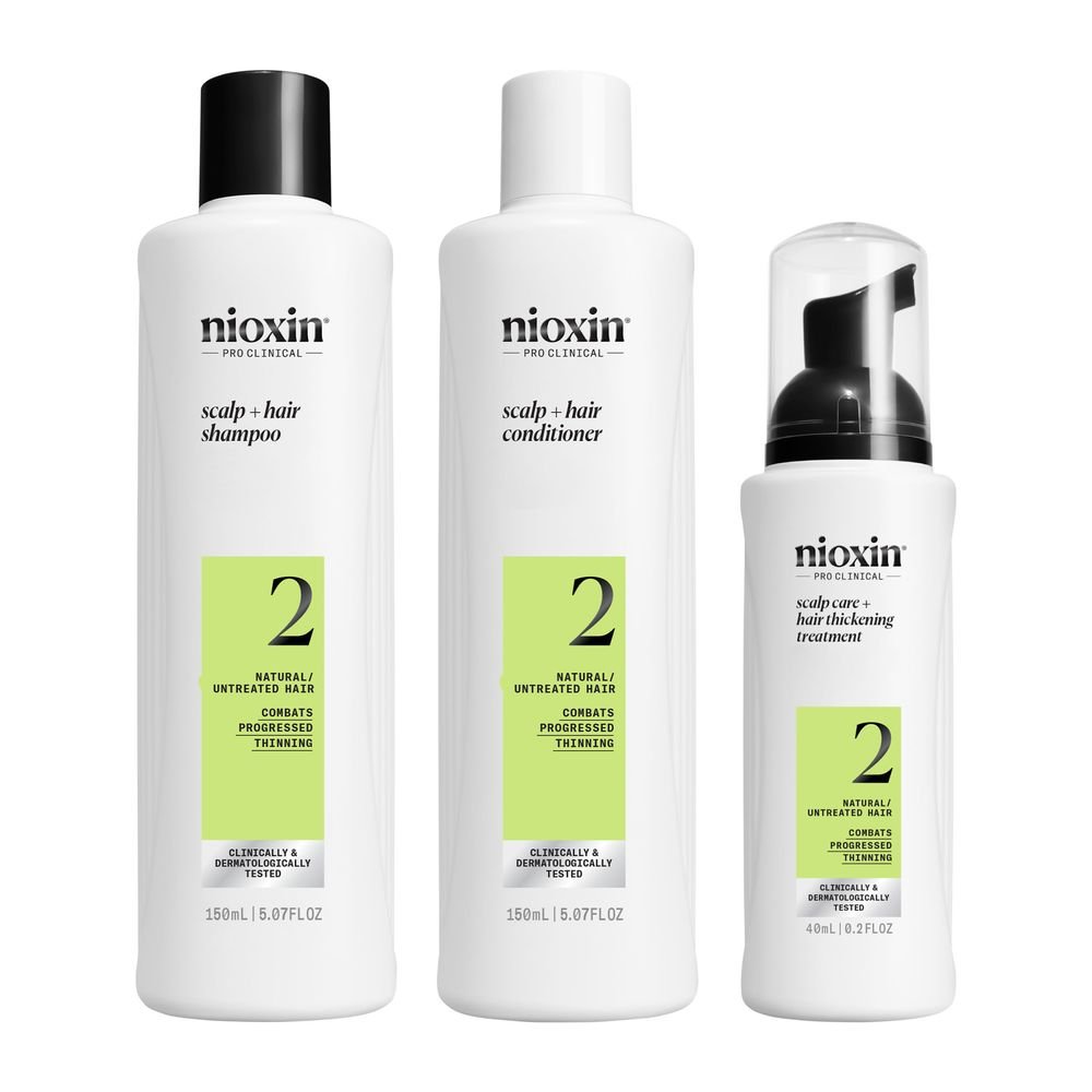 SYSTEM 2 - Kit - Treatment for Natural Hair with Advanced Thinning 3 units - Cosmova