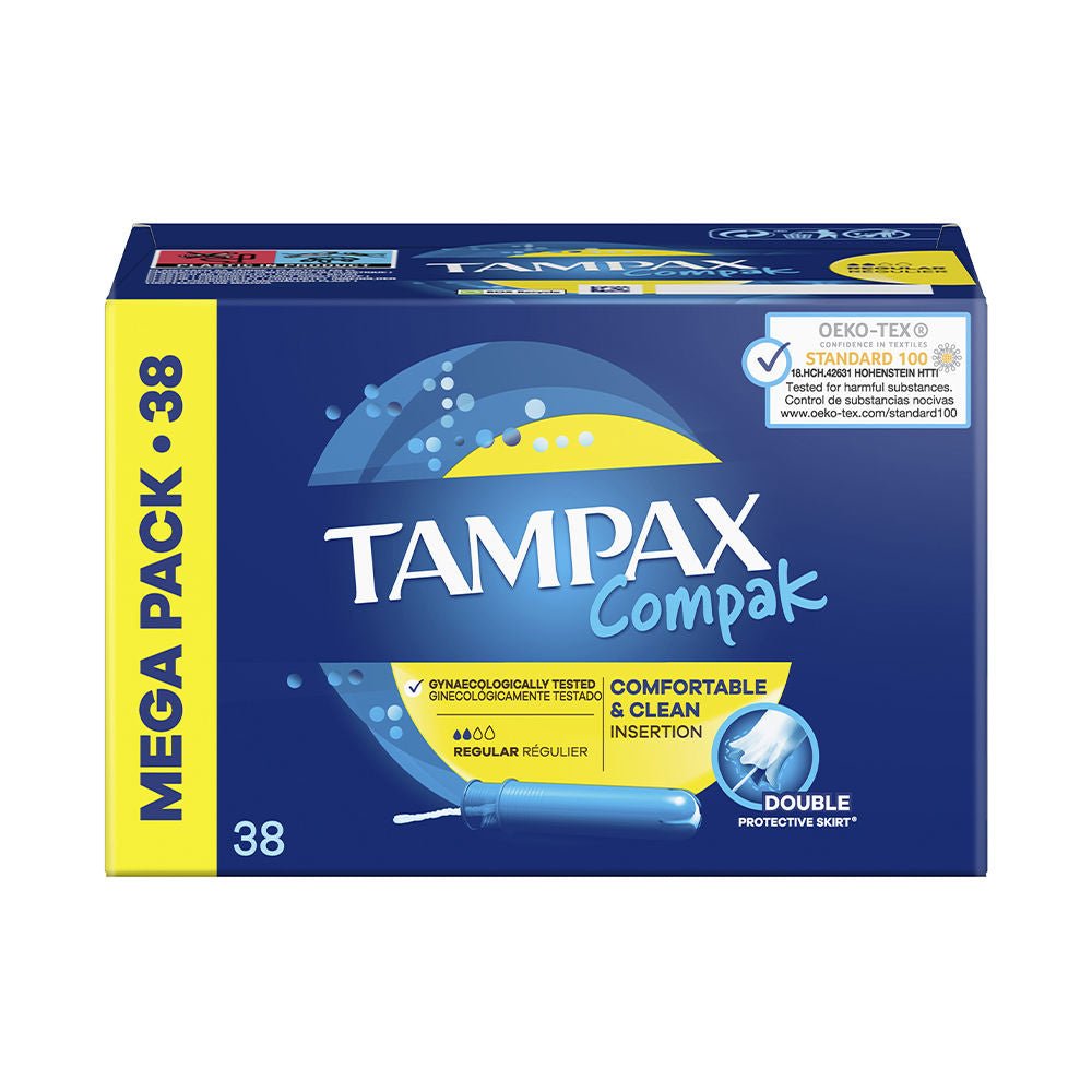 TAMPAX COMPAK tampón regular 38 u - Cosmova