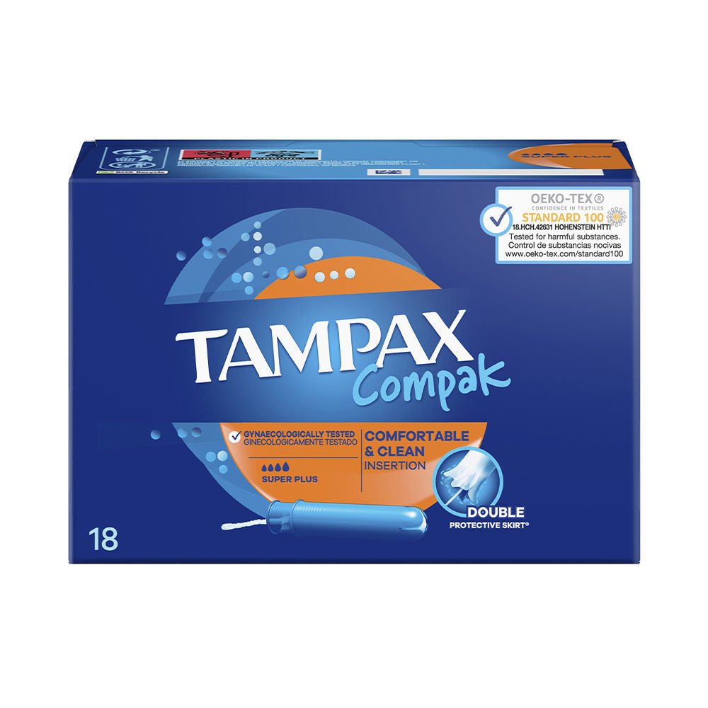 TAMPAX COMPAK tampón super plus 18 u - Cosmova