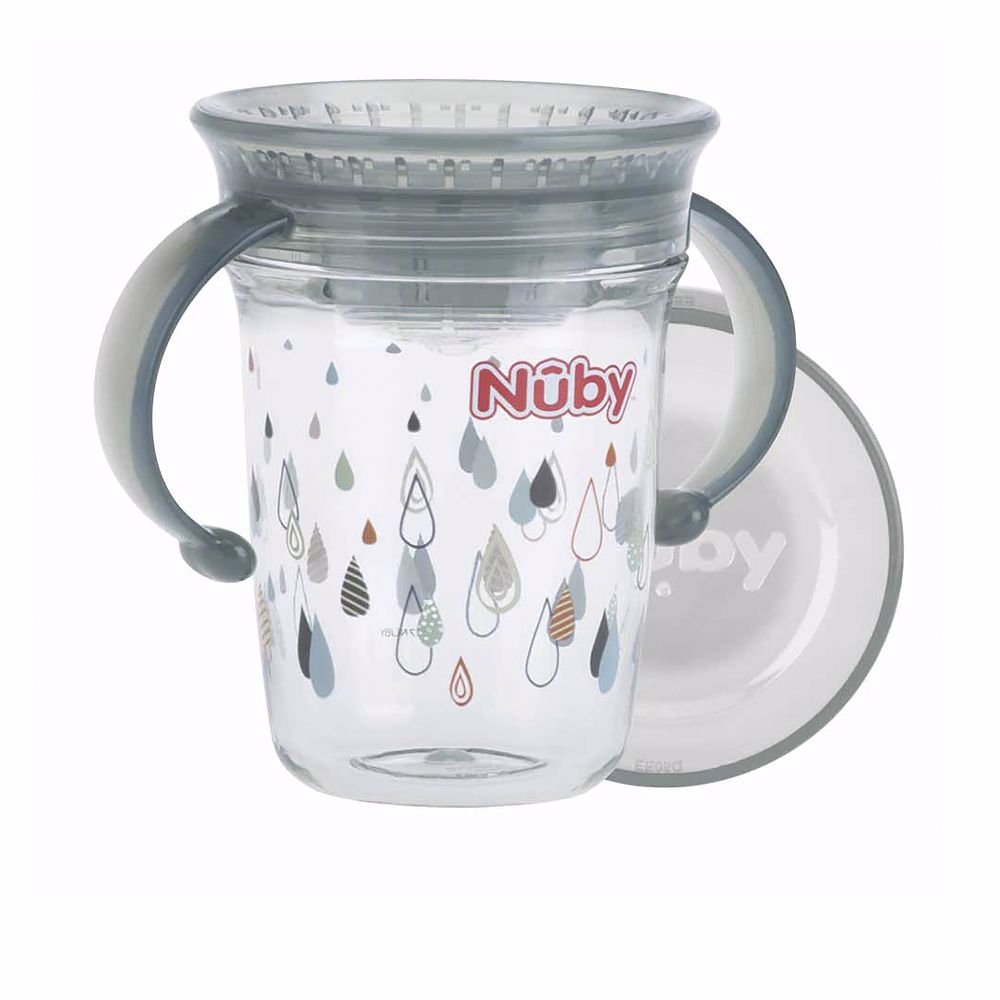 TAZA MÁGICA asas de Tritan™ 6m+ gris 240 ml - Cosmova