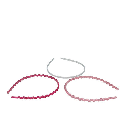 Cerchietti sottili glitterati, set da 3 pezzi