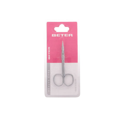 TIJERAS manucure pieles curva cromada 1 pz