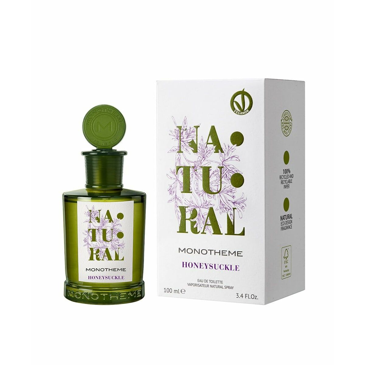 Unisex Perfume Monotheme Venezia Natural Honeysuckle EDT 100 ml - Cosmova