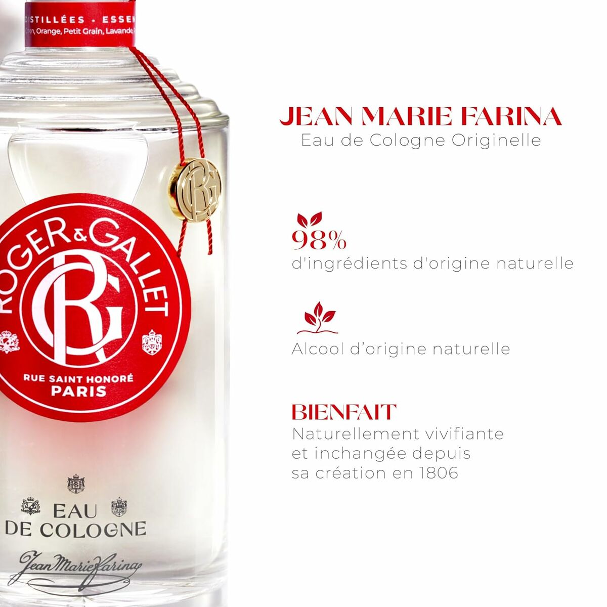 Parfum unisexe Roger & Gallet JEAN-MARIE FARINA Jean Marie Farina EDC 500 ml-1
