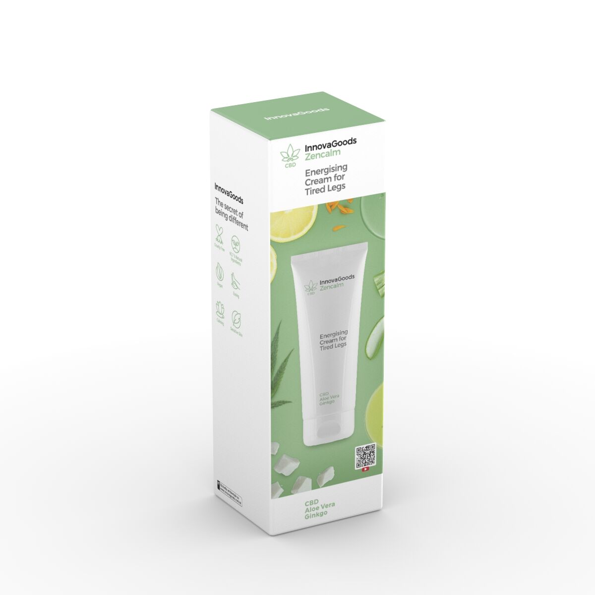 Crema Energizzante per Gambe Stanche CBD Zencalm InnovaGoods 200 ml-1