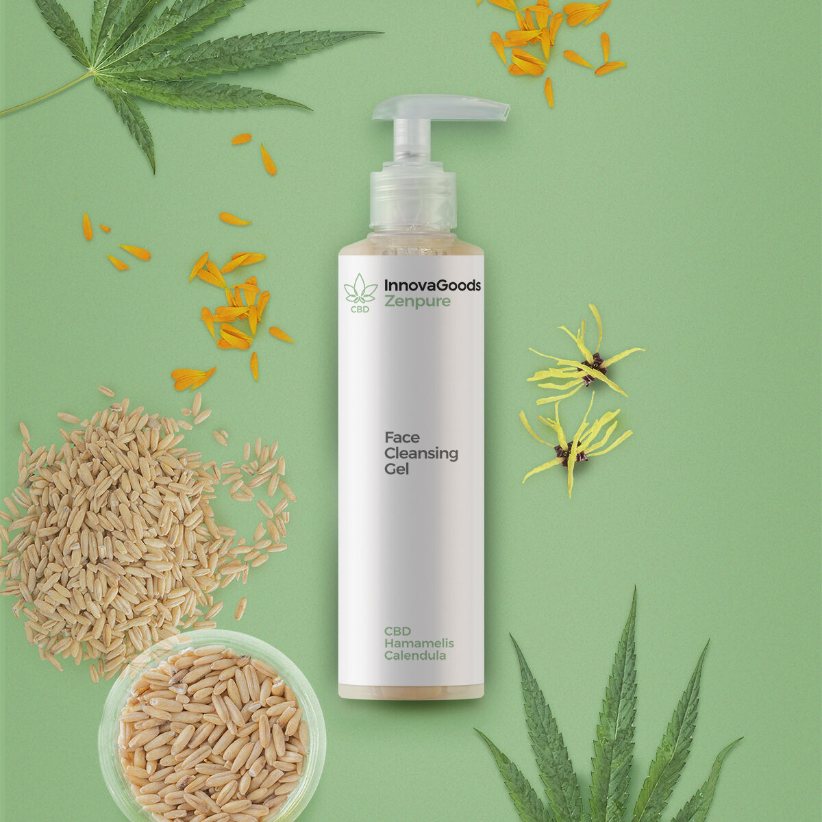 Gesichtsreinigungsgel CBD Zenpure InnovaGoods 200 ml-4