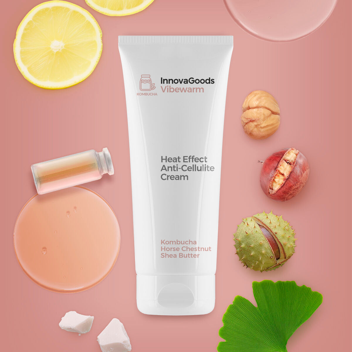 Anti-Cellulite-Creme mit Wärmeeffekt Kombucha Vibewarm InnovaGoods 200 ml-4