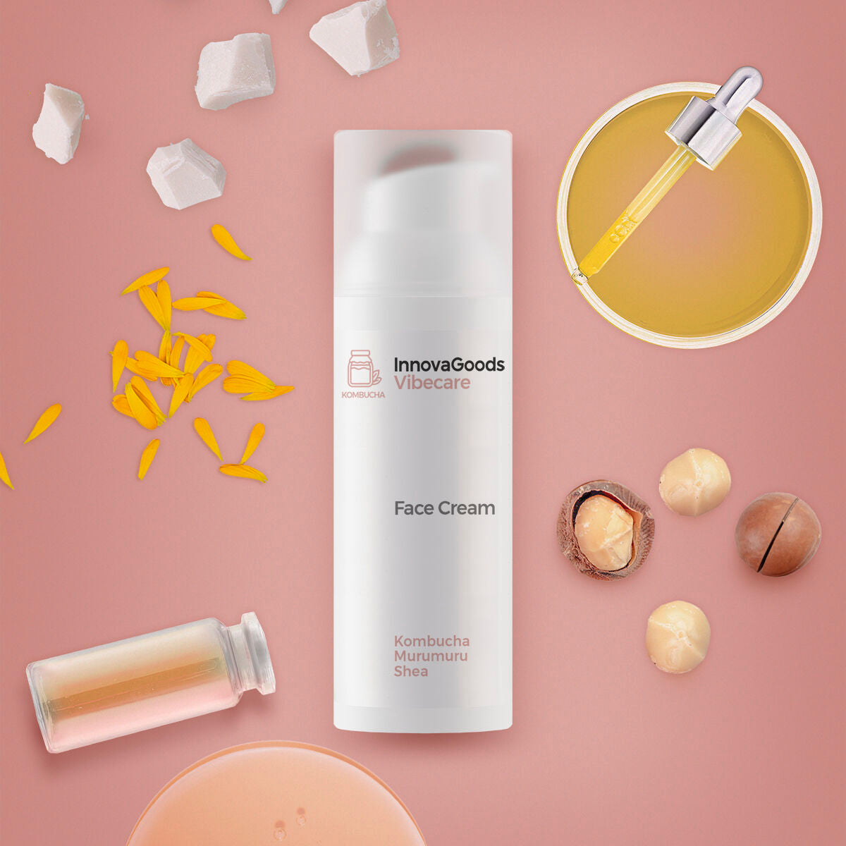 Crème hydratante pour le visage Kombucha Vibecare InnovaGoods 50 ml-4