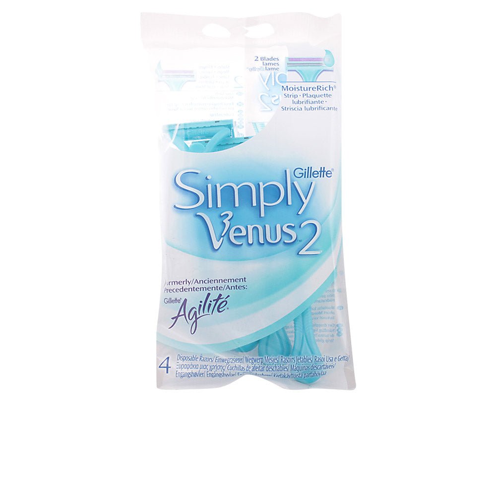 Rasoio usa e getta VENUS 2 SIMPLY 4 pezzi - immagine 1