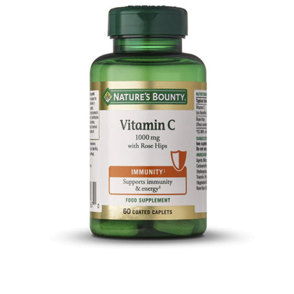 VITAMINA C 1000 mg cu capsule acoperite cu macese 60 unitati