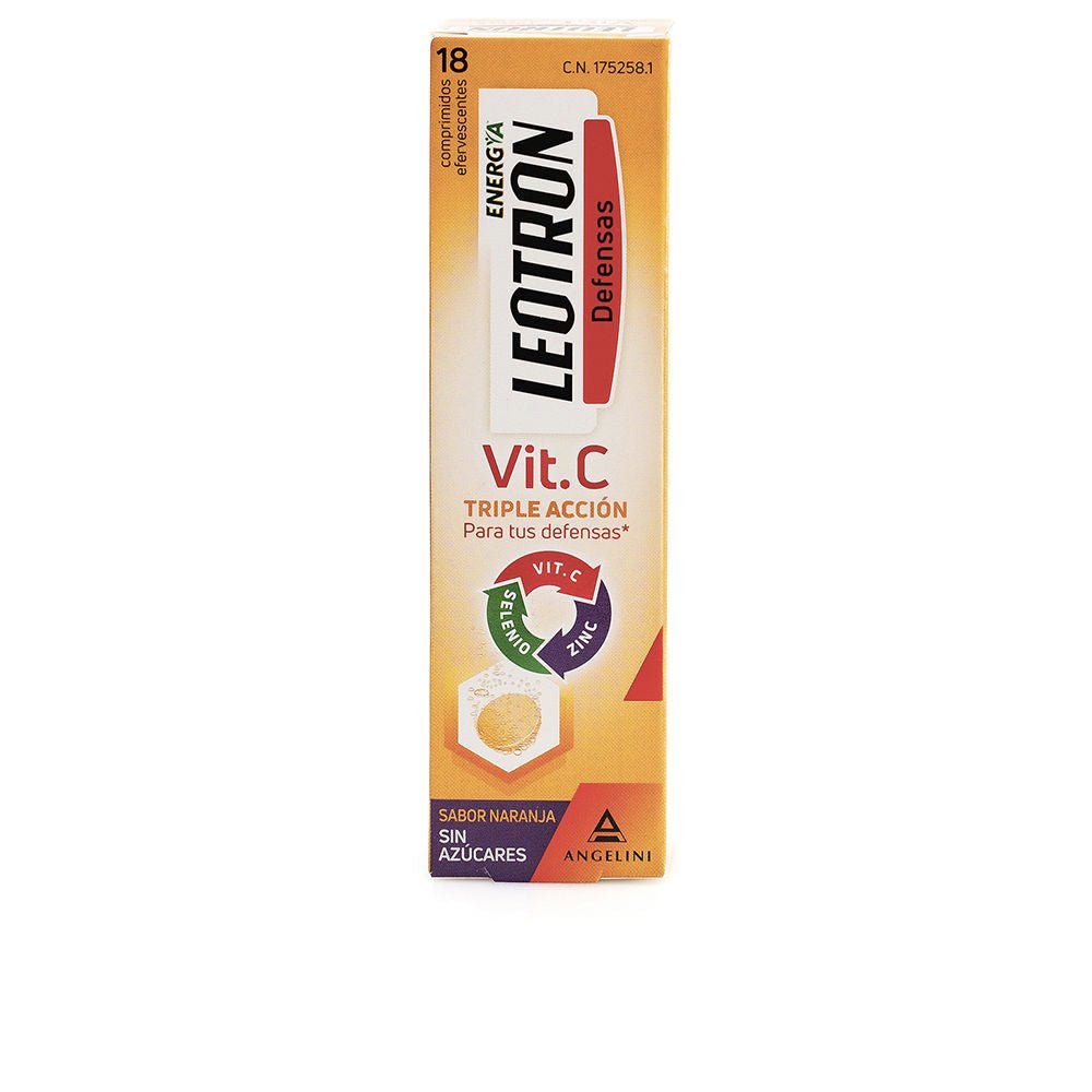 Comprimés effervescents VITAMINE C triple action #Orange 18 u-0
