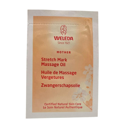 Weleda, Mama, Antismagliature, Olio da massaggio, Estratto di mandorla, 2 ml *Campione