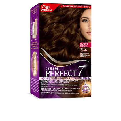 WELLA COLOR PERFECT 7 100% gray coverage #3/4 - hypnotic dark marrone