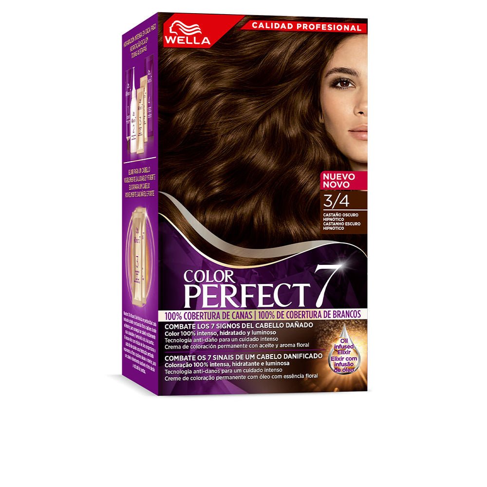 WELLA colore PERFECT 7 100% gray coverage 3/4 - hypnotic dark marrone - Cosmova