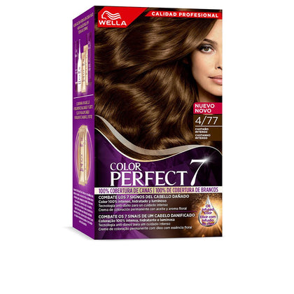 WELLA colore PERFECT 7 100% gray coverage #4/77-velvety marrone