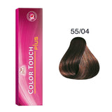 Wella Professionals, Color Touch Plus, Senza ammoniaca, Tintura per capelli semi-permanente, 55/04 Intense Light Natural Red Brown, 60 ml - Cosmova