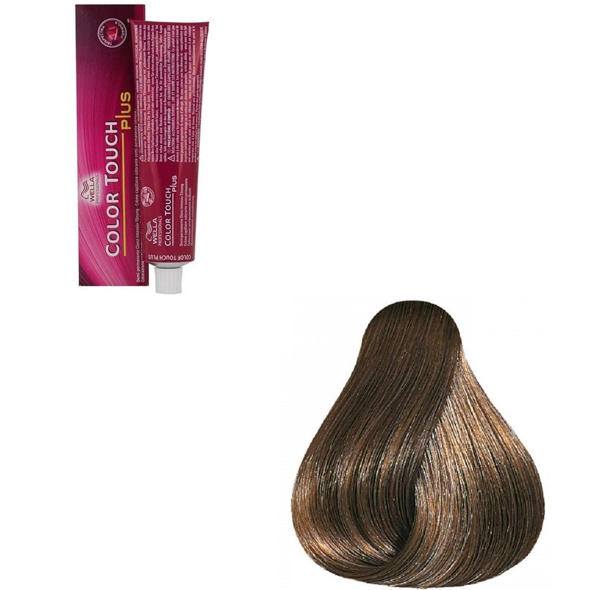 Wella Professionals, Color Touch Plus, Senza ammoniaca, Tintura per capelli semi-permanente, 66/07 Dark Blonde Natural Intense Chestnut, 60 ml - Cosmova