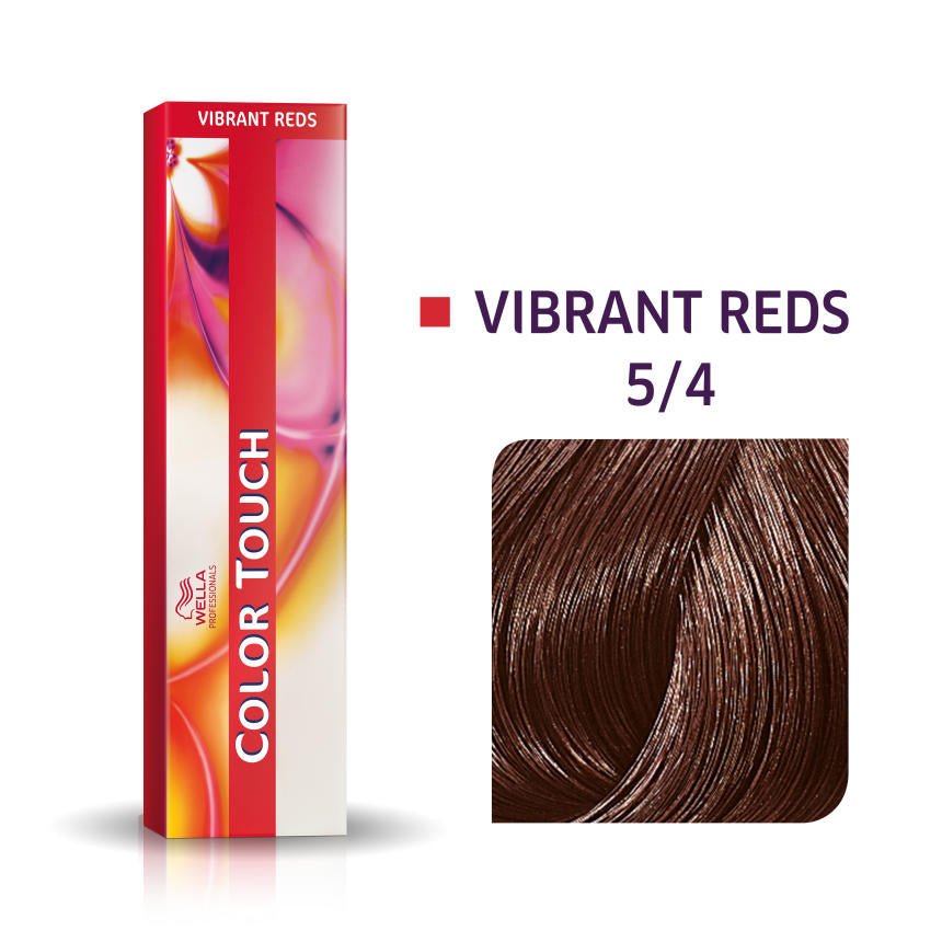 Wella Professionals, Color Touch, Senza ammoniaca, Tintura per capelli semi-permanente, 5/4 Light Brown Red, 60 ml - Cosmova