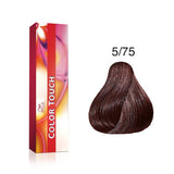 Wella Professionals, Color Touch, Senza ammoniaca, Tintura per capelli semi-permanente, 5/75 Light Chestnut Brown Mahogany, 60 ml - Cosmova