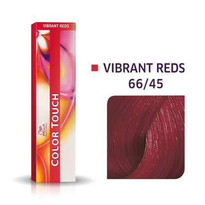 Wella Professionals, Color Touch, Senza ammoniaca, Tintura per capelli semipermanente, 66/45 Biondo Scuro Rosso Mogano Intenso, 60 ml
