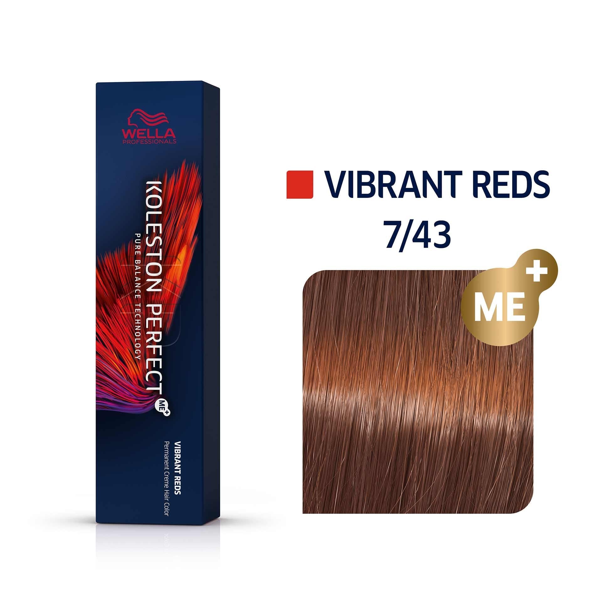 Wella Professionals, Color Touch, Senza ammoniaca, Tintura per capelli semi-permanente, 7/43 Vibrant Reds, 60 ml - Cosmova