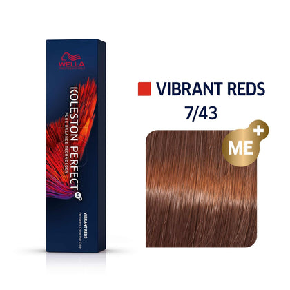 Wella Professionals, Color Touch, Senza amoniaca, Tintura per capelli semi-permanente, 7/43 Vibrant Reds, 60 ml