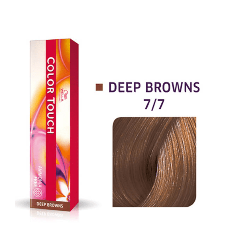 Wella Professionals, Color Touch, Senza ammoniaca, Tintura per capelli semi-permanente, 7/7 Medium Chestnut Blond, 60 ml - Cosmova