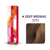 Wella Professionals, Color Touch, Senza ammoniaca, Tintura per capelli semi-permanente, 7/71 Medium Blonde Ash Chestnut, 60 ml - Cosmova