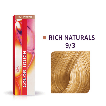 Wella Professionals, Color Touch, Senza ammoniaca, Tintura per capelli semi-permanente, 9/3 Blond clair doré acajou, 60 ml