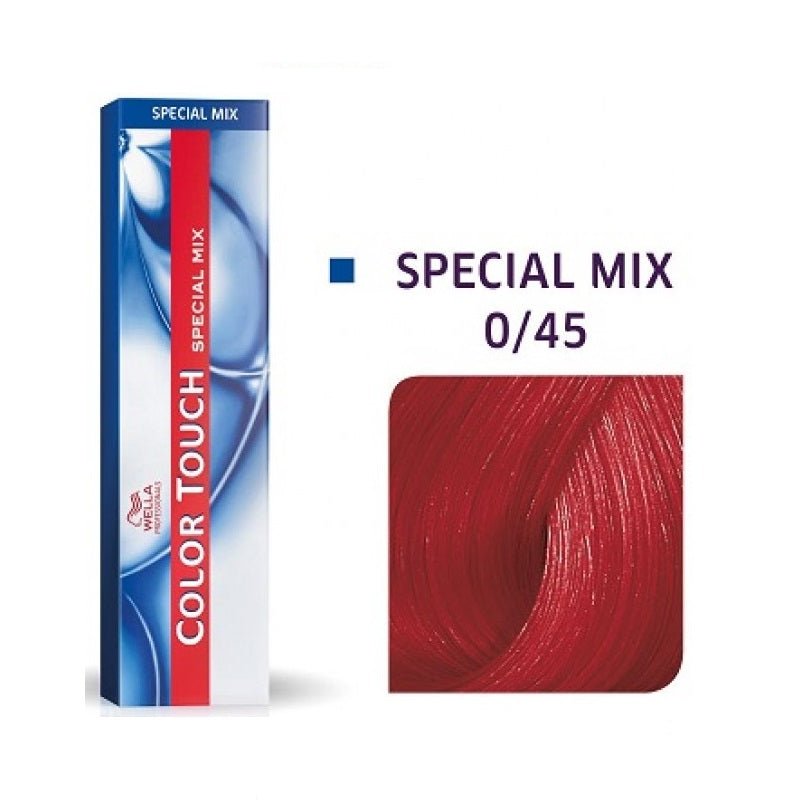 Wella Professionals, Color Touch Special Mix, Senza ammoniaca, Tintura per capelli semi-permanente, 0/45 Red Mahogany, 60 ml - Cosmova