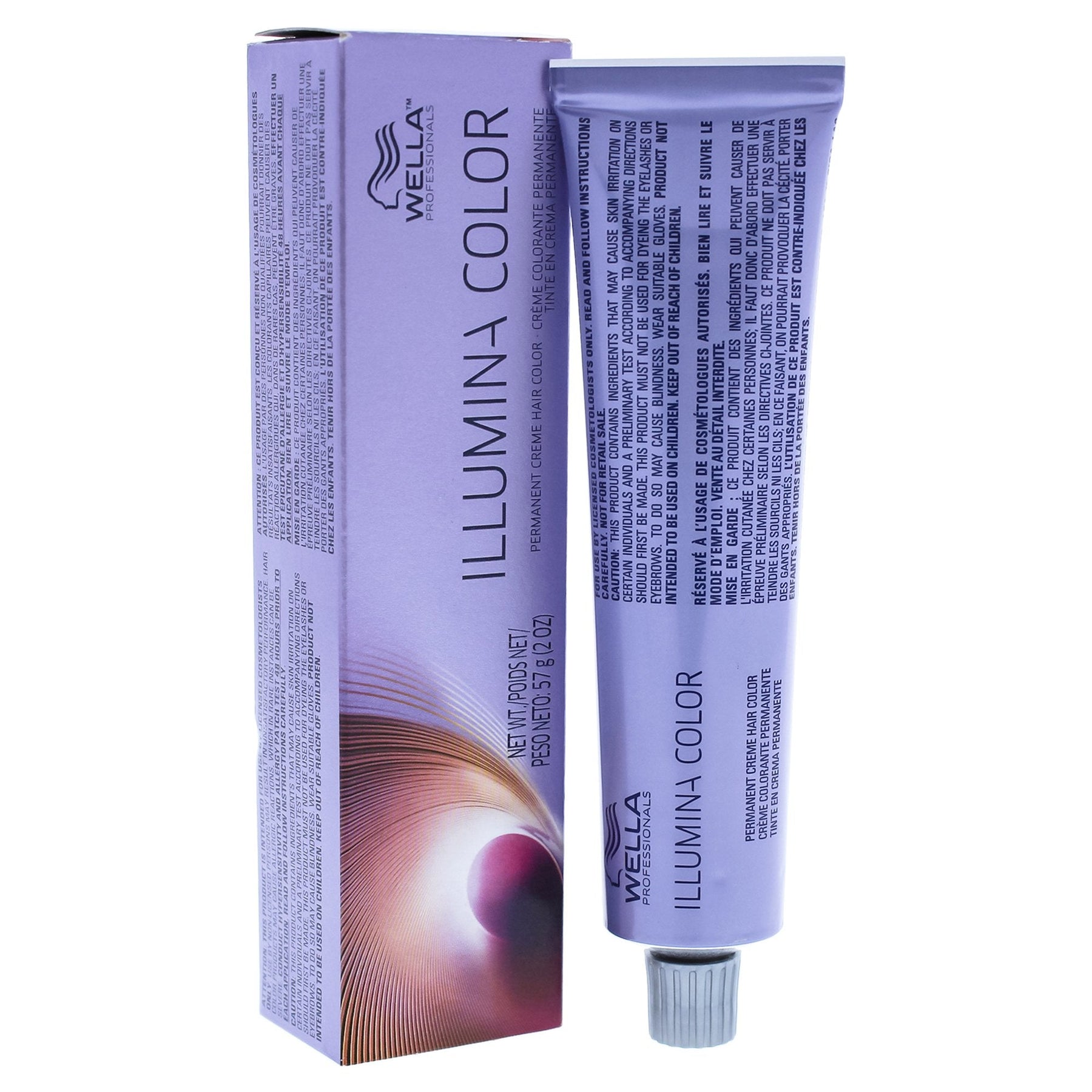 Wella Professionals, Illumina Color, Tinta per capelli permanente, 8/37 Light Blond Golden Chestnut, 60 ml - Cosmova