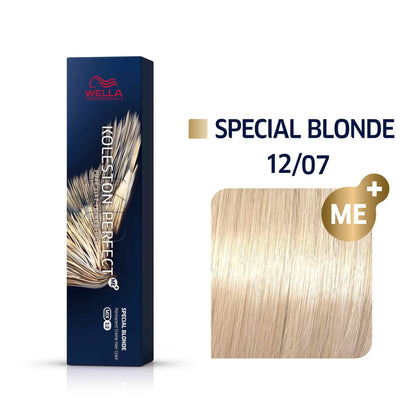 Wella Professionals, Koleston Perfect Me+, Tinta per capelli permanente, 12/07, 60 ml
