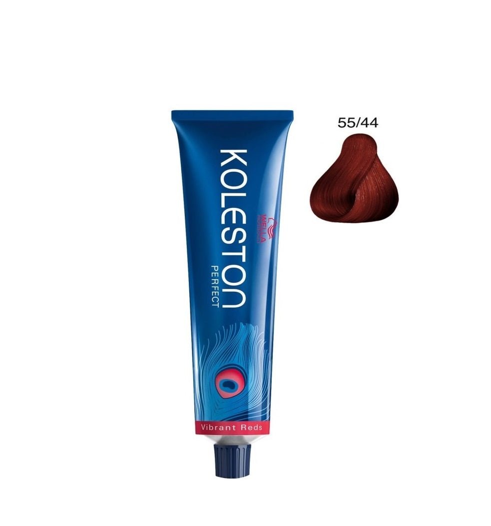 Wella Professionals, Koleston Perfect Me+, Tinta per capelli permanente, 55/44 Intense Light Brown Red Red, 60 ml - Cosmova