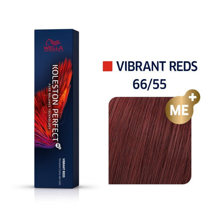 Wella Professionals, Koleston Perfect Me+, Tinta per capelli permanente, 66/55 Intense Dark Blonde Mahon, 60 ml