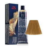 Wella Professionals, Koleston Perfect Me+, Tinta per capelli permanente, 8/03 Light Blond Natural Golden, 60 ml - Cosmova