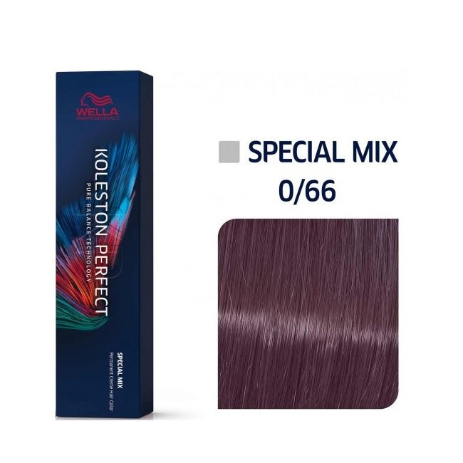 Wella Professionals, Koleston Perfect Special Mix Me+, Tinta per capelli permanente, 0/66 Intense Violet, 60 ml - Cosmova