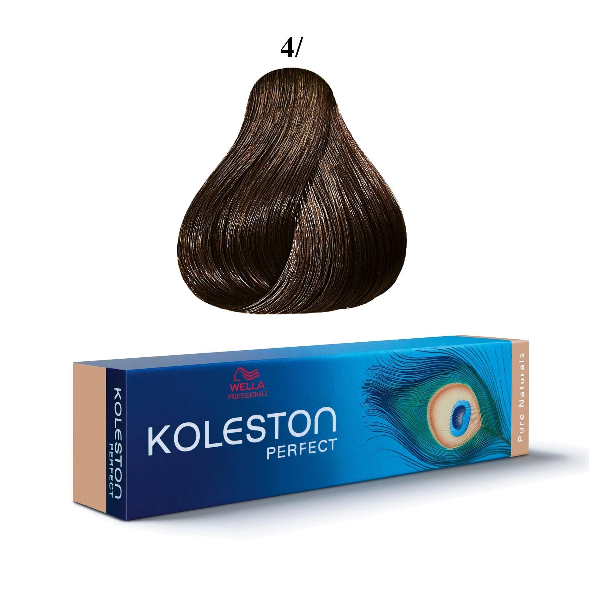 Wella Professionals, Koleston Perfect, Tinta per capelli permanente, 4/ Medium Brown, 60 ml - Cosmova