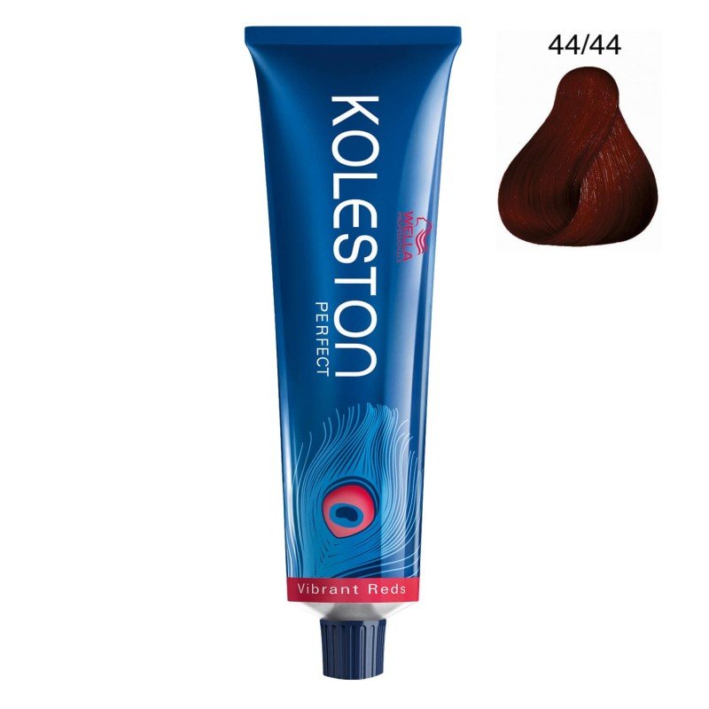 Wella Professionals, Koleston Perfect, Tinta per capelli permanente, 44/44 Medium Intense Red Brown, 60 ml - Cosmova