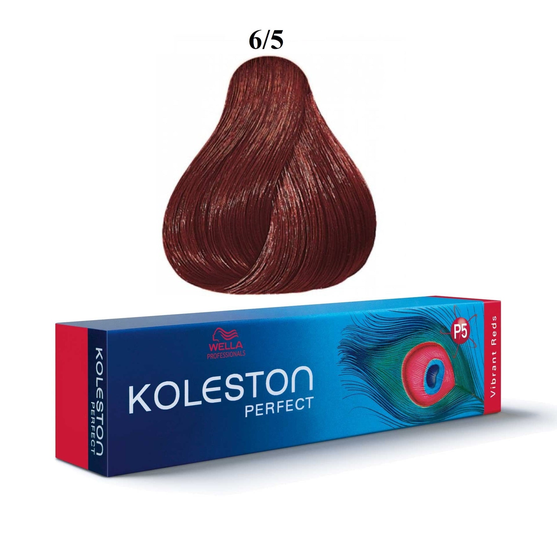 Wella Professionals, Koleston Perfect, Tinta per capelli permanente, 6/5 Dark Blonde Mahogany, 60 ml - Cosmova